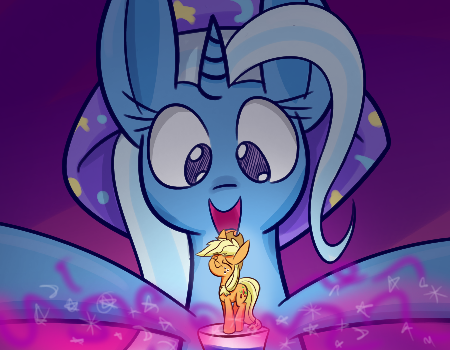 Safe Artist Heir Of Rick Applejack Trixie Pony Unicorn