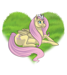 Size: 848x942 | Tagged: safe, artist:jaderiot, fluttershy, rabbit, g4, prone