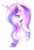 Size: 1249x1815 | Tagged: safe, artist:cristate, princess cadance, alicorn, pony, g4, bust, female, mare, solo