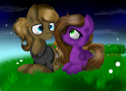 Size: 3000x2160 | Tagged: safe, artist:sketchypencil326, oc, oc only, oc:befish, oc:the director, pony, duo, high res