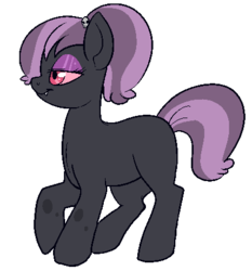 Size: 418x449 | Tagged: safe, artist:lulubell, oc, oc only, oc:gloom, hybrid, changeling hybrid, simple background, solo, transparent background