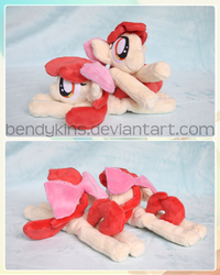 Size: 2400x3000 | Tagged: safe, artist:bendykins, apple bloom, g4, filly, floppy, high res, irl, photo, plushie