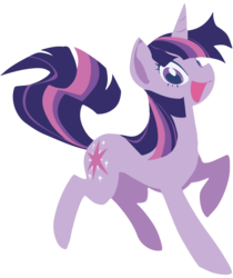 Size: 4200x5000 | Tagged: safe, artist:elhombre1994, artist:yoh yoshinari, edit, twilight sparkle, pony, unicorn, g4, absurd resolution, cute, cutie mark, female, happy, hooves, horn, lineless, looking at you, mare, minimalist, modern art, open mouth, simple background, smiling, solo, transparent background, vector