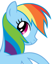 Size: 6000x7358 | Tagged: safe, artist:pixiepea, rainbow dash, g4, absurd resolution, female, simple background, smiling, solo, transparent background, vector