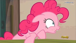 Size: 1433x806 | Tagged: safe, screencap, pinkie pie, g4, the cutie map, face, female, solo