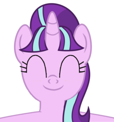 Size: 707x759 | Tagged: dead source, safe, artist:comfydove, starlight glimmer, pony, unicorn, g4, the cutie map, cute, eyes closed, female, glimmerbetes, hug request, mare, s5 starlight, simple background, smiling, solo, that was fast, transparent background, vector