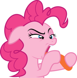 Size: 3000x3050 | Tagged: safe, artist:xebck, pinkie pie, g4, the cutie map, female, high res, simple background, solo, tongue out, transparent background, vector