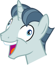 Size: 685x799 | Tagged: safe, artist:thorinair, party favor, pony, unicorn, g4, the cutie map, bust, derp, faic, i didn't listen, male, open mouth, open smile, simple background, smiling, solo, stallion, svg, transparent background, vector