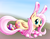 Size: 2300x1800 | Tagged: safe, artist:smokedpone, fluttershy, g4, bunny ears, bunnyshy, clothes, cute, easter, easter egg, egg, looking at you, open mouth, shyabetes, socks, striped socks, stupid sexy fluttershy, wide eyes