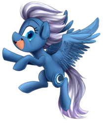 Size: 1450x1700 | Tagged: safe, artist:meotashie, night glider, pegasus, pony, g4, the cutie map, backwards cutie mark, female, flying, mare, open mouth, simple background, solo, transparent background