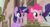 Size: 1280x700 | Tagged: safe, screencap, pinkie pie, rarity, twilight sparkle, alicorn, pony, g4, my little pony: friendship is magic, the cutie map, eating, female, mare, muffin, twilight sparkle (alicorn)