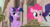 Size: 1280x700 | Tagged: safe, screencap, pinkie pie, rarity, twilight sparkle, alicorn, pony, g4, my little pony: friendship is magic, the cutie map, female, mare, muffin, nom, twilight sparkle (alicorn)