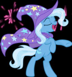 Size: 750x800 | Tagged: safe, artist:equum_amici, artist:spier17, trixie, pony, unicorn, g4, animated, cinemagraph, female, fireworks, mare, rearing, solo