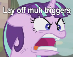 Size: 1201x943 | Tagged: safe, edit, edited screencap, screencap, starlight glimmer, g4, the cutie map, cross-popping veins, female, muh, ragelight glimmer, reaction image, solo, starlight justice warrior, triggered, vein, vein bulge