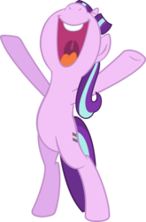 Size: 2644x4000 | Tagged: safe, artist:mellowhen, starlight glimmer, pony, g4, the cutie map, bipedal, female, happy, nose in the air, open mouth, s5 starlight, simple background, solo, transparent background, vector
