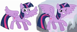 Size: 1250x520 | Tagged: safe, twilight sparkle, alicorn, pony, g4, my little pony: friendship is magic, the cutie map, bedroom eyes, female, mare, smiling, twilight sparkle (alicorn)