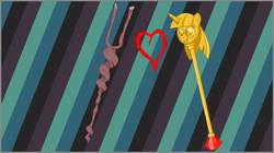 Size: 412x231 | Tagged: safe, g4, my little pony: friendship is magic, the cutie map, image macro, meme, sceptaff, scepter, shipping, staff, staff of sameness, twilight scepter