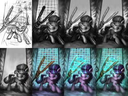 Size: 2160x1620 | Tagged: safe, artist:assasinmonkey, starlight glimmer, g4, the cutie map, female, progress, sketch, solo, wip