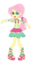 Size: 4504x8500 | Tagged: safe, artist:mixiepie, fluttershy, equestria girls, friendship through the ages, g4, my little pony equestria girls: rainbow rocks, 60s, absurd resolution, clothes, female, folk fluttershy, necklace, open mouth, simple background, solo, transparent background, vector