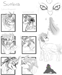 Size: 1024x1229 | Tagged: safe, artist:onion-eyed-goat, king sombra, g4, male, solo