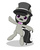 Size: 800x1000 | Tagged: safe, artist:jdan-s, octavia melody, earth pony, pony, g4, bipedal, cane, cute, female, hat, moustache, solo, tavibetes, top hat