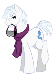 Size: 2480x3507 | Tagged: safe, artist:stagetechyart, double diamond, earth pony, pony, g4, bedroom eyes, clothes, goggles, handsome, high res, male, scarf, simple background, solo, stallion, transparent background