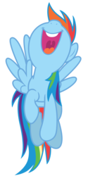 Size: 2500x5004 | Tagged: safe, artist:estories, rainbow dash, pegasus, pony, g4, cute, female, flying, nose in the air, open mouth, simple background, solo, transparent background, uvula, vector