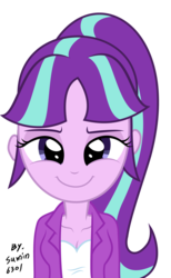 Size: 3547x5772 | Tagged: safe, artist:sumin6301, starlight glimmer, equestria girls, g4, the cutie map, cleavage, clothes, cute, equestria girls-ified, female, glimmerbetes, jacket, s5 starlight, simple background, smug, smuglight glimmer, solo, transparent background, vector