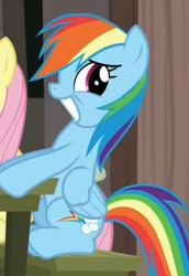 Size: 409x593 | Tagged: safe, screencap, fluttershy, rainbow dash, g4, the cutie map, reaction image