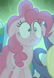 Size: 741x1071 | Tagged: safe, screencap, applejack, pinkie pie, rainbow dash, rarity, earth pony, pony, g4, season 5, the cutie map, cropped, female, mare, reaction image, solo focus, when she doesn't smile