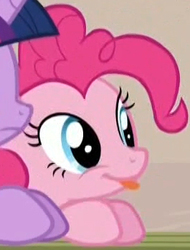 Size: 265x348 | Tagged: safe, pinkie pie, g4, the cutie map, :p, tongue out