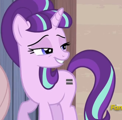 Size: 1005x983 | Tagged: safe, screencap, starlight glimmer, g4, the cutie map, female, reaction image, s5 starlight, solo