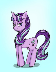 Size: 1275x1650 | Tagged: safe, artist:redanon, starlight glimmer, g4, the cutie map, female, looking at you, solo