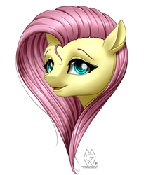 Size: 2500x3000 | Tagged: safe, artist:mykegreywolf, fluttershy, g4, female, high res, portrait, solo