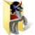 Size: 256x256 | Tagged: dead source, safe, artist:anonymous folder icon maker, edit, king sombra, pony, unicorn, g4, computer icon, folder, male, simple background, solo, stallion, transparent background, vector, webcore