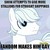 Size: 514x512 | Tagged: safe, screencap, double diamond, earth pony, pony, g4, the cutie map, image macro, male, meme, solo, stallion, text