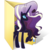 Size: 256x256 | Tagged: safe, artist:anonymous folder icon maker, edit, nightmare rarity, g4, computer icon, female, folder, simple background, solo, transparent background, vector, webcore