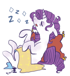 Size: 302x325 | Tagged: safe, artist:let-the-rainbow-remind-us, part of a set, rarity, g4, female, sleeping, solo