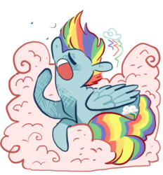 Size: 302x325 | Tagged: safe, artist:let-the-rainbow-remind-us, part of a set, rainbow dash, g4, female, sleeping, solo