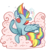 Size: 302x325 | Tagged: safe, artist:let-the-rainbow-remind-us, part of a set, rainbow dash, g4, female, sleeping, solo