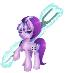 Size: 1024x1151 | Tagged: safe, artist:mapony240, starlight glimmer, g4, the cutie map, s5 starlight, staff, staff of sameness