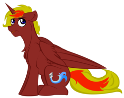 Size: 3732x2961 | Tagged: safe, oc, oc only, oc:scoots, alicorn, pony, alicorn oc, high res, male, red, stallion