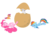 Size: 1024x688 | Tagged: safe, gilda, pinkie pie, rainbow dash, scootaloo, griffon, g4, easter, egg, holiday, laughing, simple background, transparent background, unamused, vector