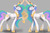 Size: 1280x853 | Tagged: safe, artist:silfoe, princess celestia, royal sketchbook, g4, levitation, magic, raised hoof, scrunchy face, time paradox