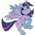 Size: 700x700 | Tagged: safe, artist:kaceymeg, twilight sparkle, alicorn, pony, g4, female, mare, simple background, solo, transparent background, twilight sparkle (alicorn)