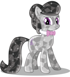 Size: 3053x3333 | Tagged: safe, artist:infinitewarlock, octavia melody, g4, crystallized, female, high res, race swap, simple background, solo, transparent background, vector