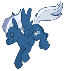 Size: 724x800 | Tagged: safe, artist:asofterbucky, night glider, pegasus, pony, g4, the cutie map, female, flying, solo