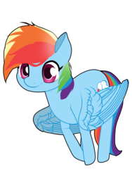 Size: 1024x1365 | Tagged: safe, artist:sofilut, rainbow dash, g4, female, simple background, smiling, solo, transparent background