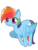 Size: 1024x1365 | Tagged: safe, artist:sofilut, rainbow dash, g4, female, simple background, smiling, solo, transparent background