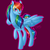 Size: 1024x1024 | Tagged: safe, artist:snowyflames, rainbow dash, g4, female, solo